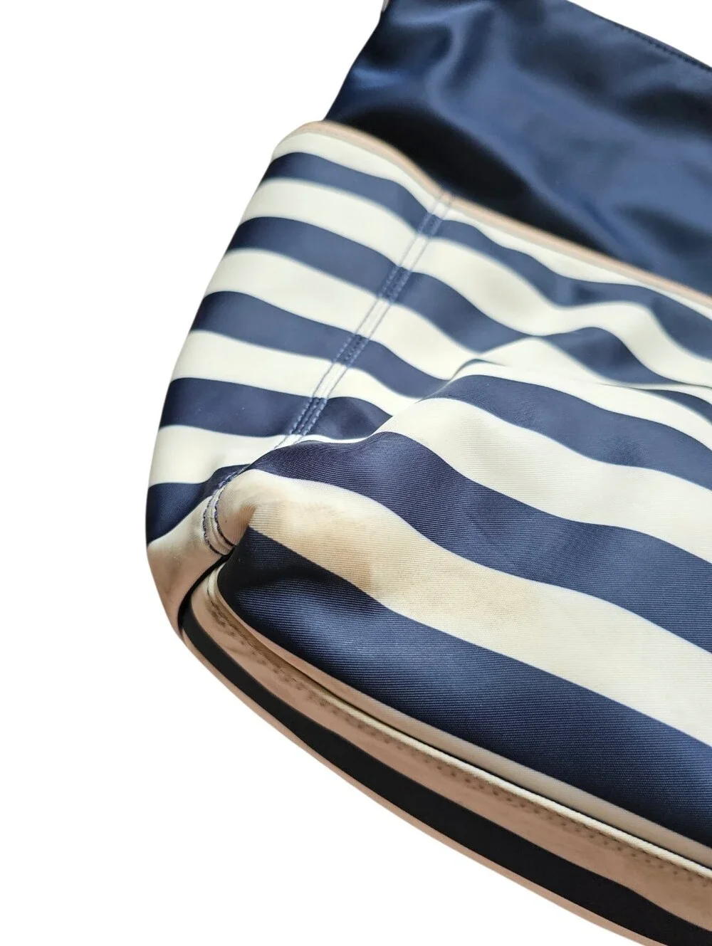 Kate Spade Baby Bag In Navy and White Striped Shoulder Bag